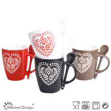 12oz Valentine′s Day Heart Design High Quality Ceramic Mug